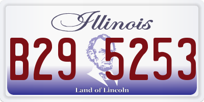 IL license plate B295253