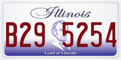 IL license plate B295254