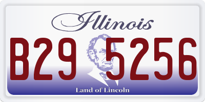 IL license plate B295256