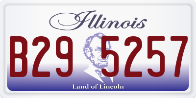 IL license plate B295257