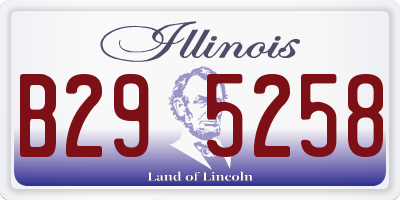 IL license plate B295258