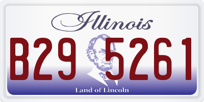 IL license plate B295261