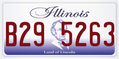 IL license plate B295263