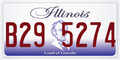 IL license plate B295274