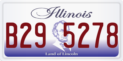 IL license plate B295278