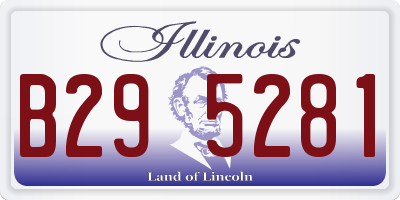 IL license plate B295281