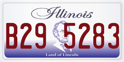 IL license plate B295283