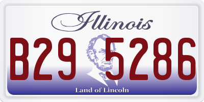 IL license plate B295286