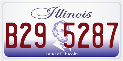 IL license plate B295287