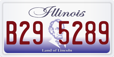 IL license plate B295289