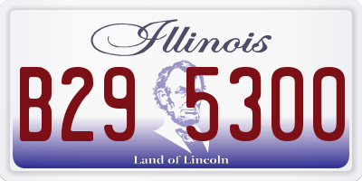 IL license plate B295300