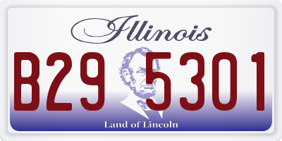 IL license plate B295301