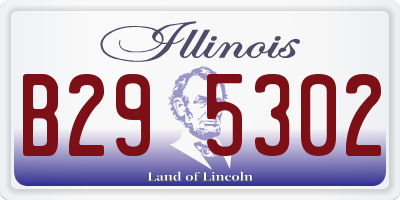 IL license plate B295302