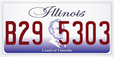 IL license plate B295303