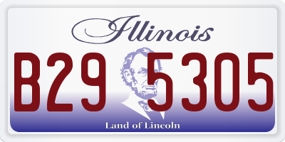 IL license plate B295305