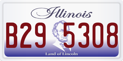 IL license plate B295308