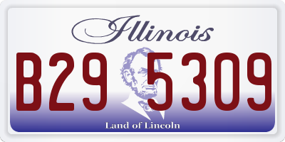 IL license plate B295309
