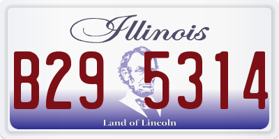 IL license plate B295314