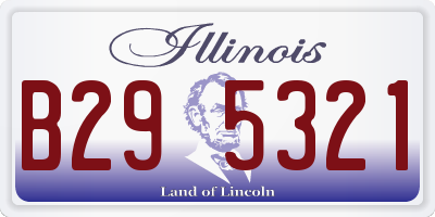 IL license plate B295321
