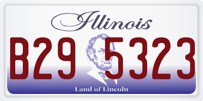 IL license plate B295323