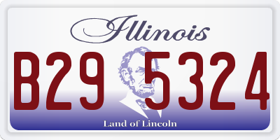 IL license plate B295324