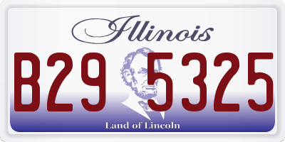 IL license plate B295325