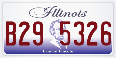 IL license plate B295326