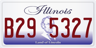 IL license plate B295327