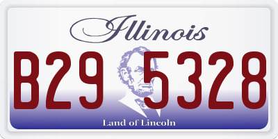 IL license plate B295328