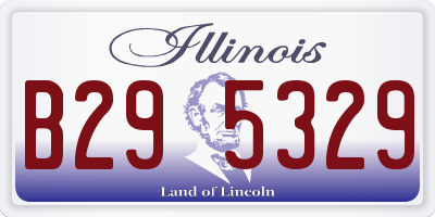 IL license plate B295329