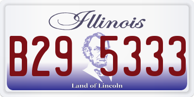 IL license plate B295333