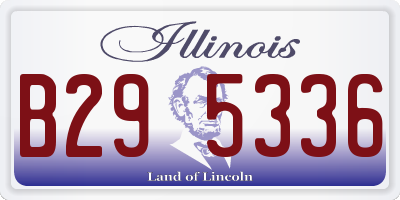 IL license plate B295336