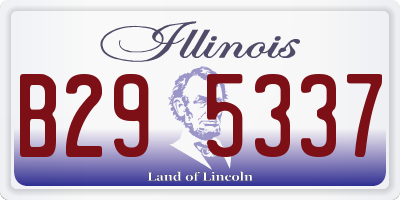 IL license plate B295337