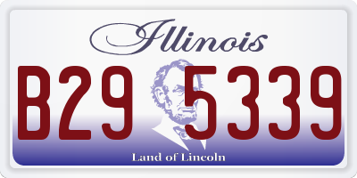 IL license plate B295339
