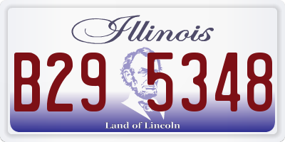 IL license plate B295348