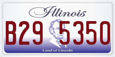 IL license plate B295350
