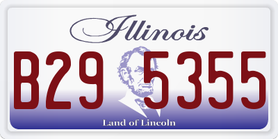 IL license plate B295355