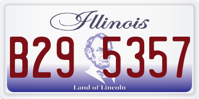 IL license plate B295357