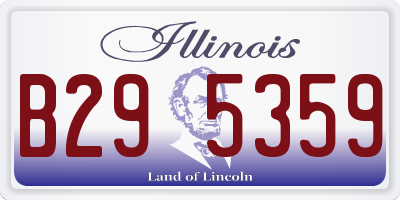 IL license plate B295359