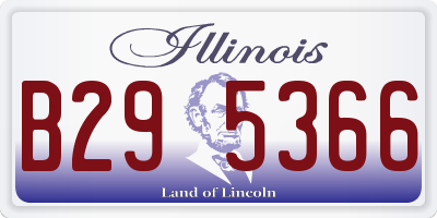 IL license plate B295366