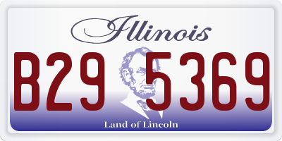 IL license plate B295369