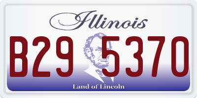 IL license plate B295370