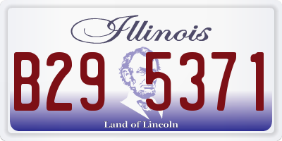IL license plate B295371