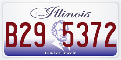 IL license plate B295372