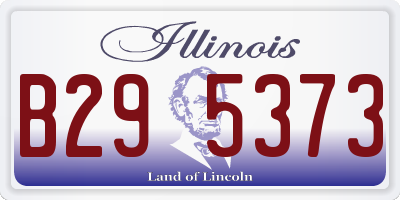 IL license plate B295373