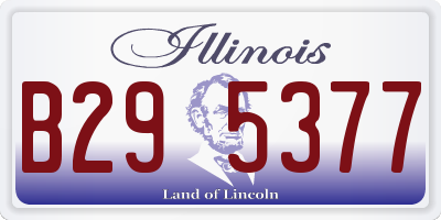IL license plate B295377