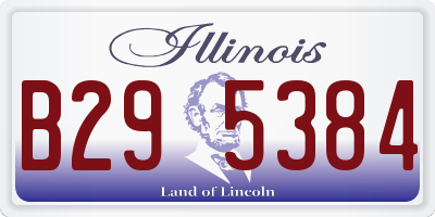 IL license plate B295384