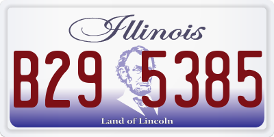 IL license plate B295385