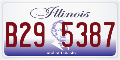IL license plate B295387