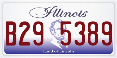IL license plate B295389